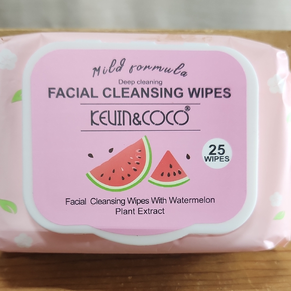 Kevin & Coco Facial Cleansing Wipes..with Watermelon Plant Extract.